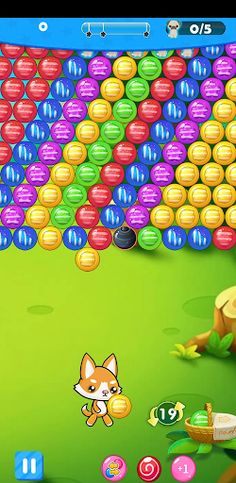 fox bubble shooter - Screenshot 2