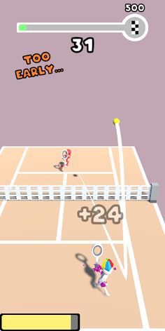 Volley Tennis - Screenshot 2