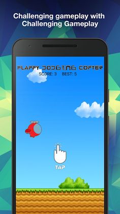 Flappy Dodging Copter - Screenshot 1