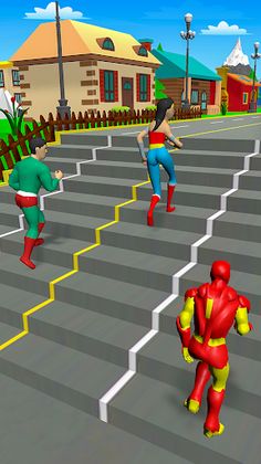 Superhero Shape Transform Run - Screenshot 1