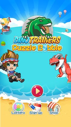 Dino trainers puzzle bobble - Screenshot 2