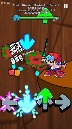 FNF Rap Fruit Slice Mod - Screenshot 2