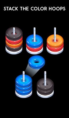 Hoop Stack - Color Sort Puzzle - Screenshot 2