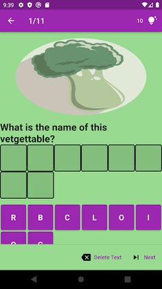 Arrange the Name Vegetables - Screenshot 2