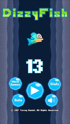 Dizzy Fish: Flappy Swimming Ga - Screenshot 1