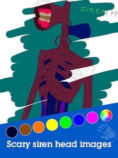 Siren Monster Horror Coloring  - Screenshot 1