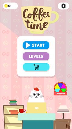 Coffee Time Cat - Screenshot 1