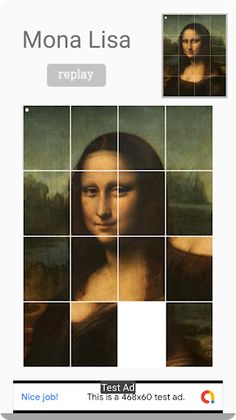 모나리자 슬라이딩 퍼즐게임 - Screenshot 4