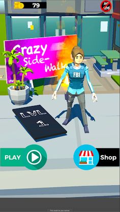 Crazy City Side Walk - Screenshot 1