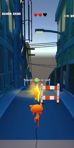 Cat Run in Street - Screenshot 2