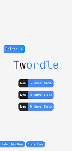 Twordle - A word puzzle game - Screenshot 1