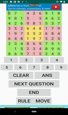 number place of 9 by 9 - Screenshot 1