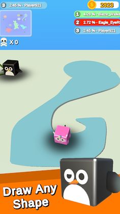 Papere.io : Build a queen area - Screenshot 1