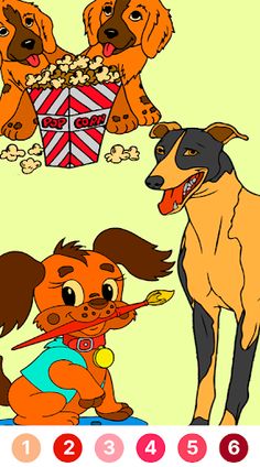 Dogs Color By Number - Screenshot 1