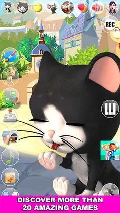 Talking Cat and Dog Kids Games - Screenshot 1