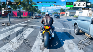 Real Traffic Bike Driving Game - Screenshot 2