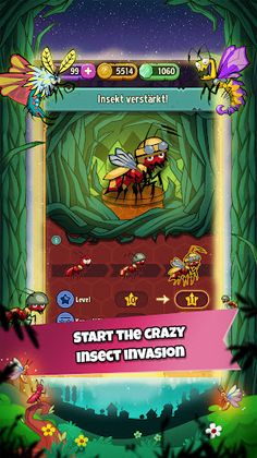 Battle Beetles: Invader Bugs - Screenshot 1