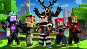 Cops N Robbers:Pixel Craft Gun - Screenshot 1