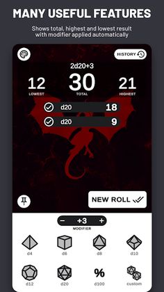 Nice Dice Roller - for DND & R - Screenshot 2