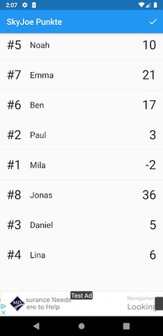SkyJoe Score - Screenshot 2