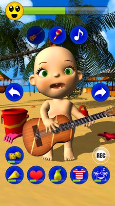 Baby Babsy At The Beach Gold - Screenshot 1