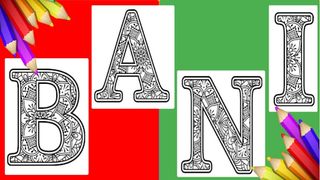 Coloring Alfabet Mandala - Screenshot 1