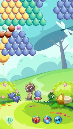 Bubble Shooter - Cat's Picnic - Screenshot 4