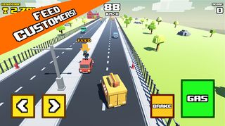 Crazy Road: Fast Food Truck - Screenshot 2