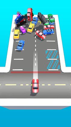 Chain Car: 2048 3D Merge Cars - Screenshot 2