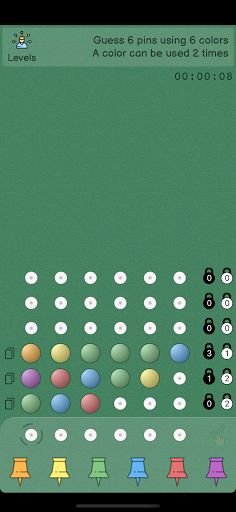 Code Breaker: 9colors 8pins - Screenshot 3