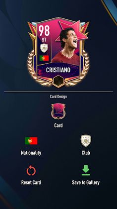 UT Mobile Card Creator - Screenshot 1