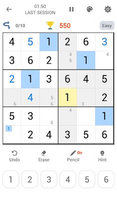 6x6 Classic Sudoku - Screenshot 1