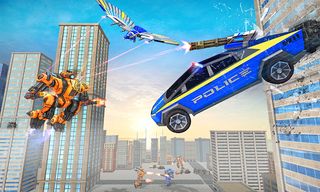 Police Eagle Robot Truck Games - Screenshot 3