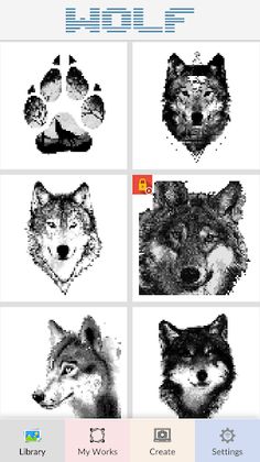 Wolf Pixel Art - Screenshot 1