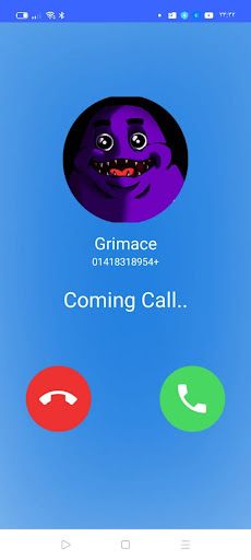 Grimace Fake Call Prank Video - Screenshot 3