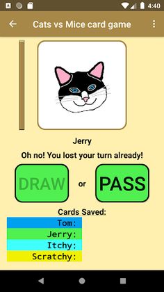 Cats vs Mice card game - Screenshot 3