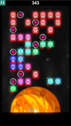 Galaxy Balls - Defend Planet O - Screenshot 1