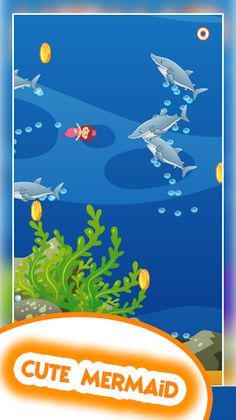 mermaid ve shark Adventures - Screenshot 2