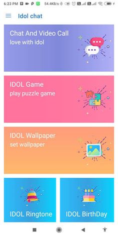 Black Pink & Idol Messenger - Screenshot 1