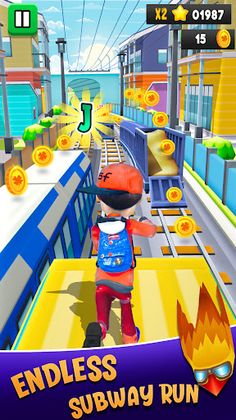 Superhero Bus Runner Rush Game - Screenshot 1