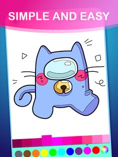 Among Us Impostor Coloring Boo - Screenshot 1
