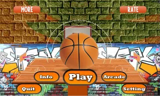 Basketball flick game slam - Screenshot 1