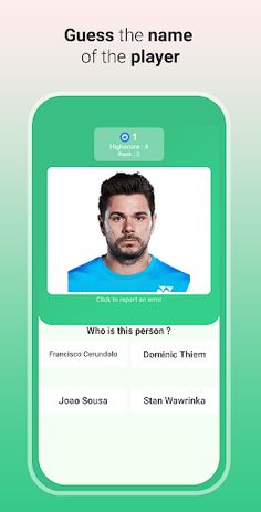 Quiz Tennis Players - Screenshot 1