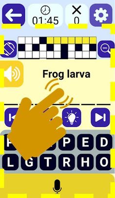 Word Speaking Vocal Crossword - Screenshot 1