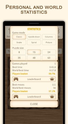 15 Puzzle (Game of Fifteen) - Screenshot 4