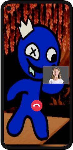 Blue Monster Fake Video Call - Screenshot 2