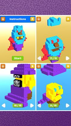Monster 3D Blocks: Build and p - Screenshot 2