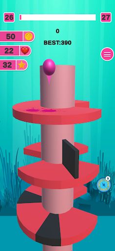 Jump and slide ball - Screenshot 1