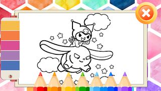 Kuromi Sanrio Coloring Cute - Screenshot 2