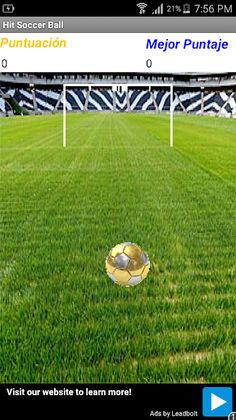 Hit Soccer Ball - Screenshot 1